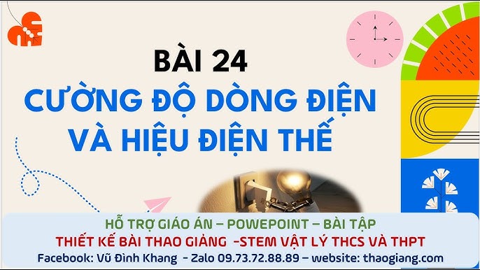 Bài  cường độ dòng điện và hiệu điện thế khtn  kntt