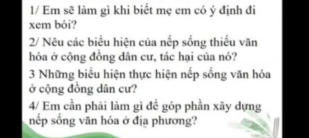 Em sẽ làm gì khi biết mẹ em có ý định đi xem bói