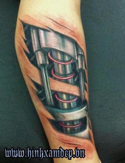 Hình xăm cơ khí Đẹp: sự kết hợp giữa nghệ thuật và kỹ thuật