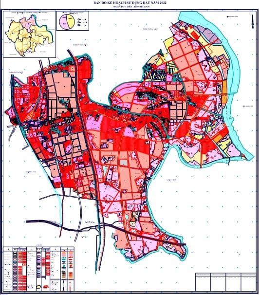 Bản đồ thị xã duy tiên hà nam