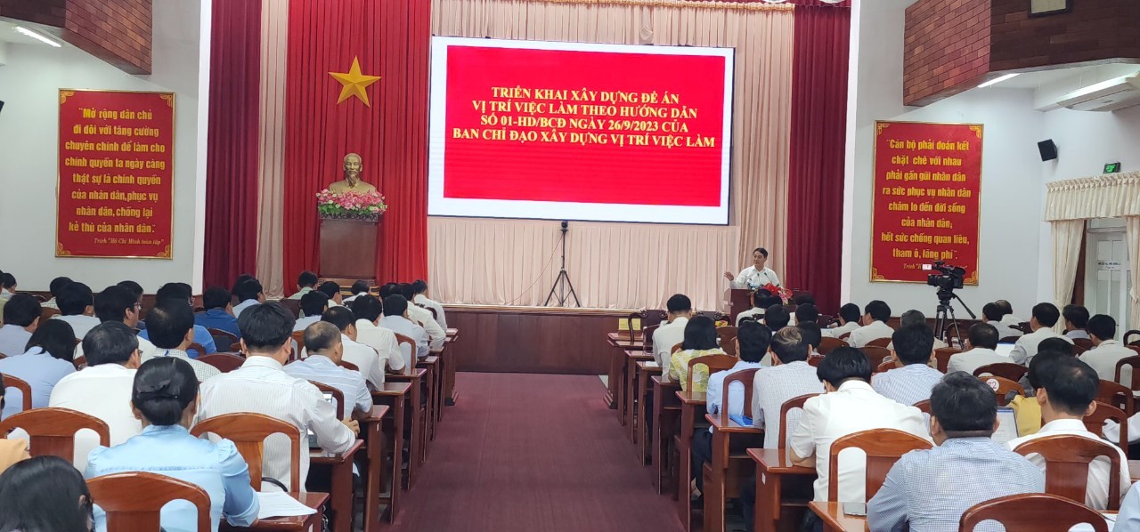 Hậu giang phấn đấu hoàn thành Đề án vị trí việc làm theo đúng tinh thần chỉ  đạo của chính phủ trong quý i năm